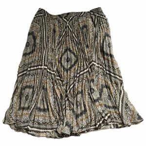 Michael Kors Pleated Paisley Boho Skirt – XL – Flowy Festival Maxi Skirt